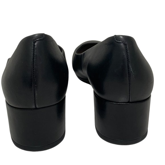 Easy Spirit Comfort Ailene Low Block Heel Dress Shoes Pumps Black Leather Size 8 - Picture 10 of 12